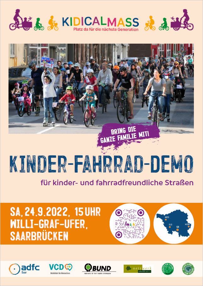 24.-25.09.2022: Kidical Mass-Wochenende im September